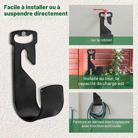 Garden Hose Holder Garden Hose Holder for Outdoor Yard Faucet Hose (1/4)