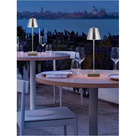 Lampada Da Tavolo Ricaricabile Usb 3 Colori Luce Bianca Calda Naturale Lume 10 W (1/2)