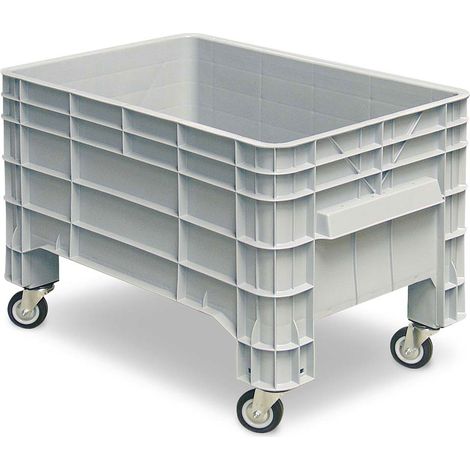 BRB Roll-Behälter 215 Liter, LxBxH 1030x630x675 mm, grau