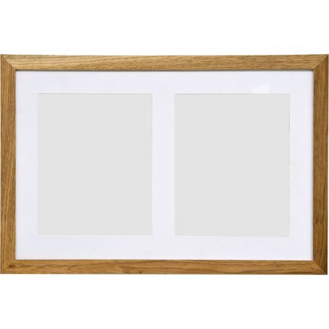 Premier Housewares Walnut Wood 2 of 8 x 10 Collage Photo Frame