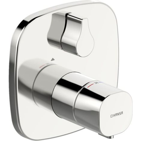 HANSA Fertigmontageset für Brausebatterie HANSALIVING 8113 Rosette soft edge Chrom, 81139572
