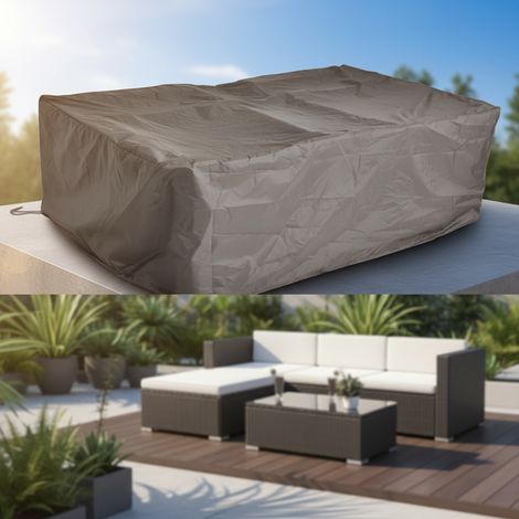 Copertura/copertura protettiva Melko per mobili da giardino, nero, 227 x 152 x 65 cm