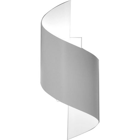 Lampada a Parete Spiner, Acciaio verniciato a polvere, Bianco, 14x30x13 cm (1/5)