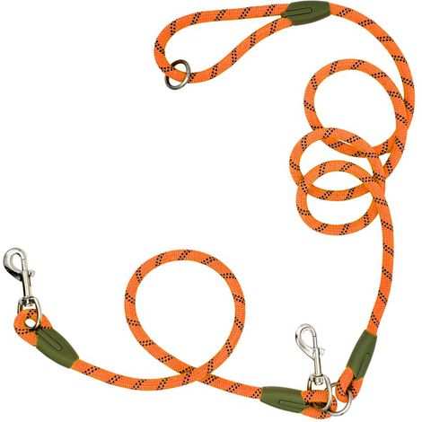 Laisse mains libres pour chien en nylon, idéale pour l'entraînement et la promenade des animaux de compagnie. Coutures réfléchissantes, bandoulière réglable, pour chiens de petite, moyenne et grande t (1/3)