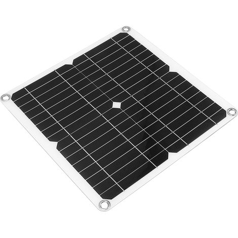 Kit panneau solaire 12 W 12 V semi-flexible monocristallin étanche IP65, chargeur solaire portable avec contrôleur 100 A pour camping-car (1/5)