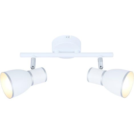 Plafonnier Candellux FIDO 2xE14 métal blanc chromé (1/5)