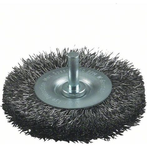 Spazzola circolare Bosch 100 mm setole acciaio 6 mm gambo