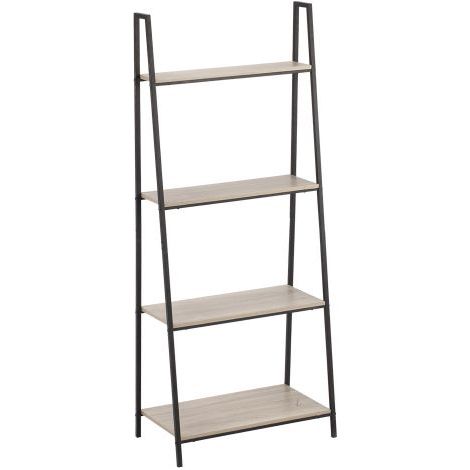 SCAFFALE ORGANIZER IN METALLO E LEGNO cm 60 x 35 x H 148 - 4 ripiani