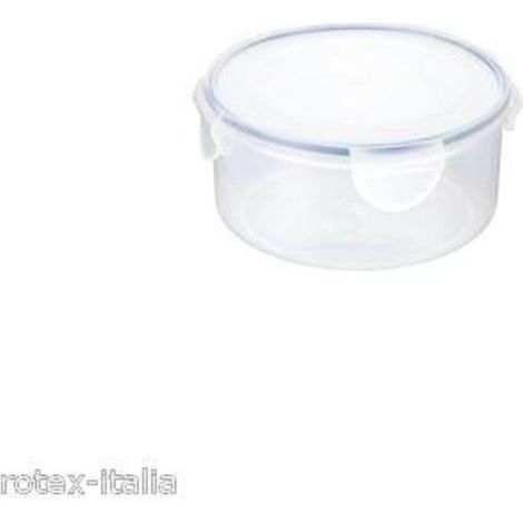 Conteneur Rond - 0 8 L - Polypropylène Transparent - Joint Silicone - Para Nevera Congelador y Microondas - 1 Unidad