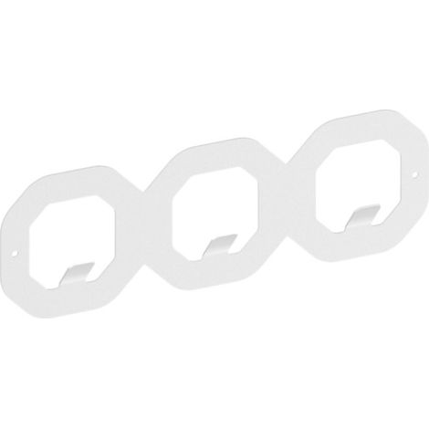 Appendiabiti WS40, HEKSAGON, bianco struttura fine opaca (1/4)