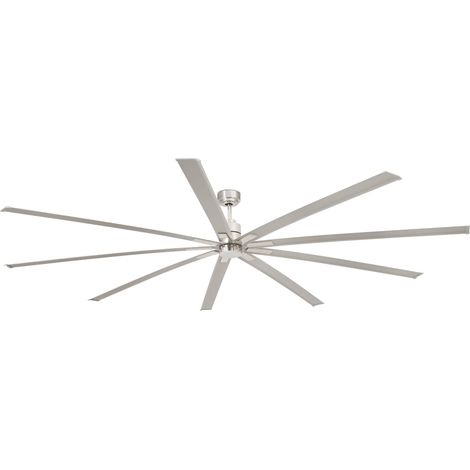 Ventilateur de plafond Faro Manhattan Nickel Mat 9 lames (1/3)