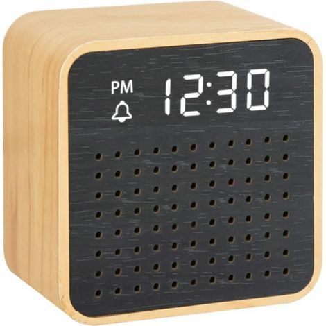 Réveil LED Haut-Parleur Woody (1/2)