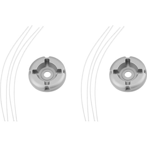 Lawnmower Head Aluminium Alloy with Steel Cables for Universal Lawnmower 2 Pack (1/5)