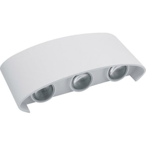 TRADE SHOP - Applique Lampada Led Da Muro Doppia Emissione Luminosa 16w Luce Selezionabile Cct Es68-3c - Bianco (1/5)