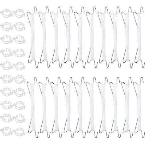 Hanging hooks for grapevines, tomato roller hooks for greenhouse planting, accessories for cherry tomatoes, hooks for grid lines (pack of 20)