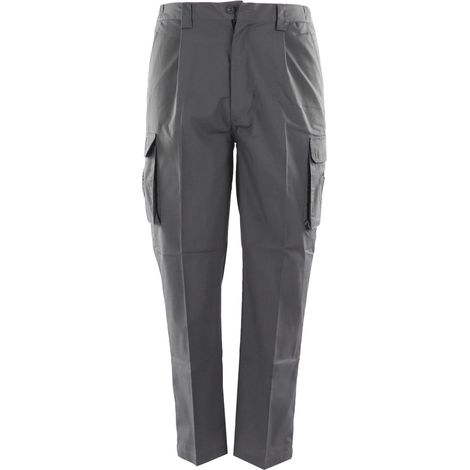 Pantalon d'été ventilé, pantalon rafraîchissant pour travaux extérieurs, protection contre la chaleur sur les chantiers, gris clair, taille XXL (1/5)