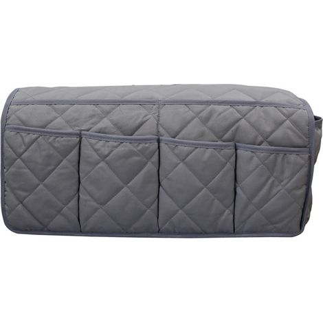 Organisateur suspendu pour accoudoir de canapé, sac de rangement pour accoudoir de canapé, organisateur pour télécommande TV gris (1/4)
