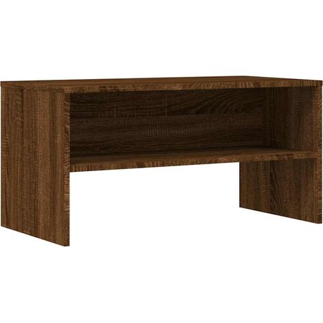 vidaXL Mueble de TV madera de ingeniería marrón roble 80x40x40 cm (1/2)
