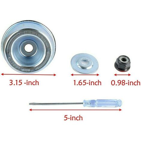 Lame débroussailleuse 3 dents 25,4 mm avec kit adaptateur compatible Stihl