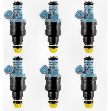Kit de remplacement d'injecteurs de carburant (6 pièces) pour BMW Série 3 E30 E36, Série 5 E34, Série 7 E32 E38, Série 8 E31, référence 0280150715 1734776
