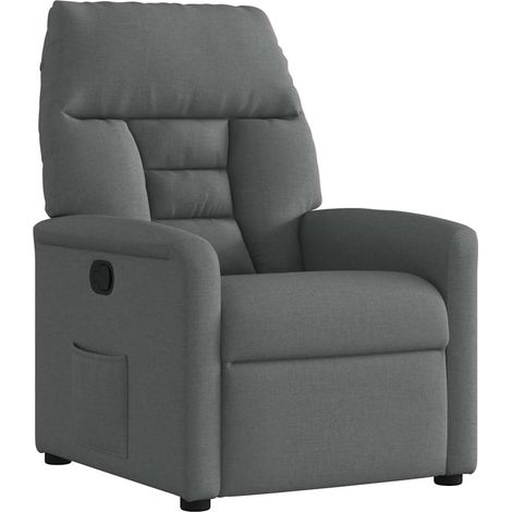 Relaxsessel Dunkelgrau Stoff vidaXL (1/5)