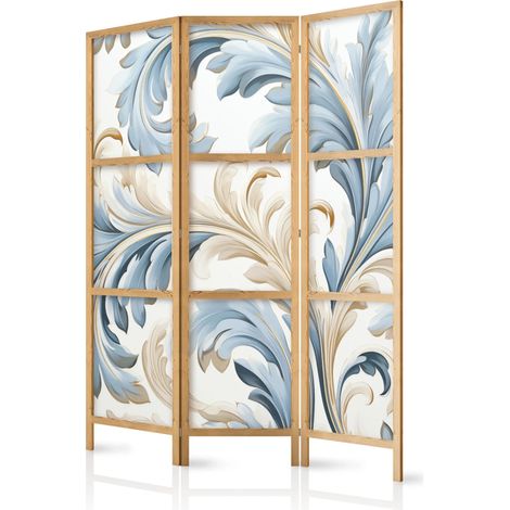 Paravent japonais artgeist baroque crème 135x172 cm 3 panneaux