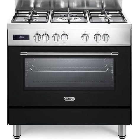 De’Longhi PRO 96 MA ED cucina Elettrico Gas Nero, Acciaio inossidabile A (1/2)