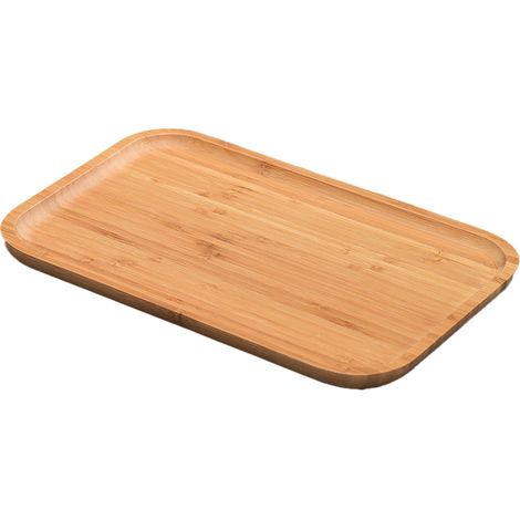 Plateau Rectangulaire - Bambou Naturel - Pour Organisation Bureau Salle De Bain Cuisine - 1 Pièce (1/5)