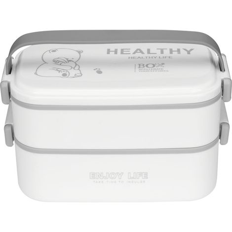 Stackable Bento Lunch Box with Handle 2 Layer