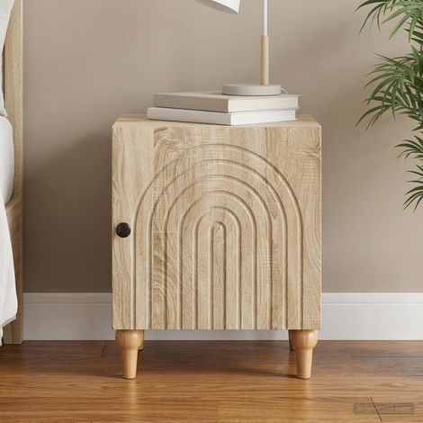 vidaXL Armadio da Notte Rovere Sonoma 43 x 34,5 x 50 cm (1/5)