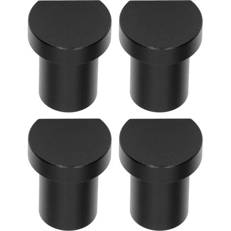 Set mit 4 multifunktionalen Tischanschlägen für die Holzbearbeitung, 20 mm Durchmesser, schwarze Werkbank-Anschlagkeile, verstellbare Positionierblöcke (1/5)
