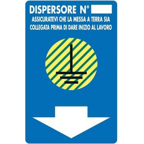 Schild 'ZERSTREUER NR.' 20x30 cm
