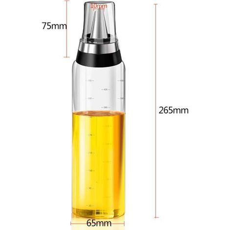 Bouteilles Huile &amp - Bouteille Huile en Verre 500 ml en Verre Sauce Vinaigre Bouteille Simple et élégant Design Cuisine Outil (1/2)