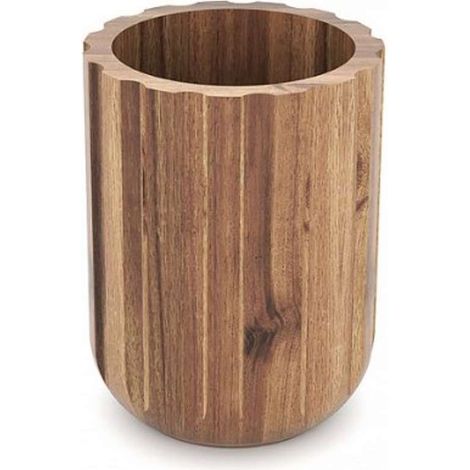 Nimco Akaya - Portacepillos y pasta de dientes de pie, aspecto madera AK 58 (1/3)