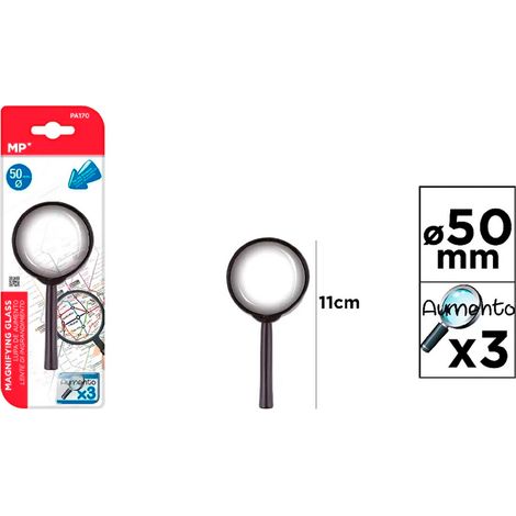 Loupe Grossissante 3x ø50 X 110 Mm, Blister
