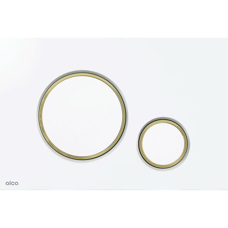 Alca Thin - Flächenbündige Steuerung, weiß glänzend/gold glänzend M775 (1/3)