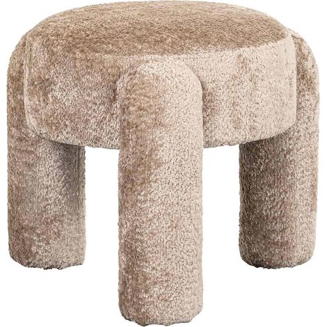 Pouffe confort Holly nature - Beige naturel (1/2)