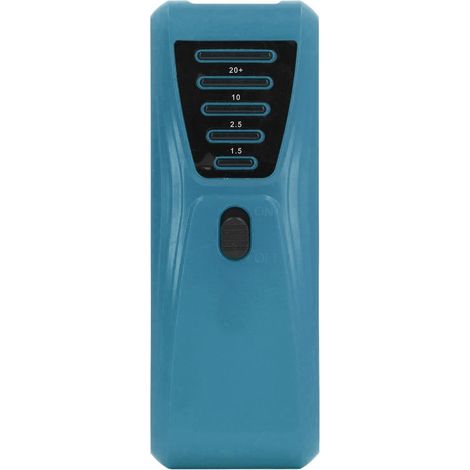Rilevatore di campo magnetico con 5 indicatori LED colorati, tester di radiazioni elettromagnetiche, misuratore di campi elettromagnetici ciano. (1/5)