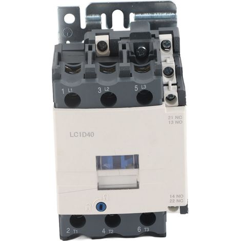 LC1D40 NEU Elektrischer 50/60Hz 3-poliger Spulen-Wechselstromschütz 220V 40A (1/5)