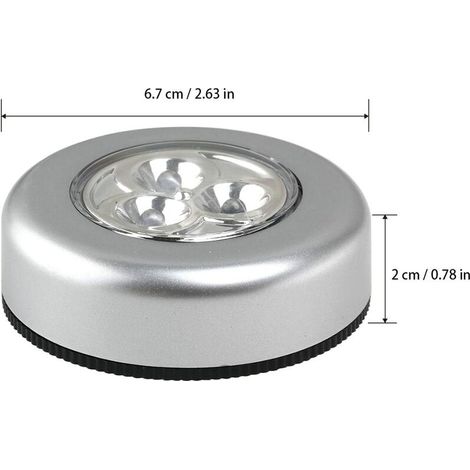 6 batteriebetriebene LED-Leuchten - Müssen zum Leuchten eingeschaltet sein - Weißes Licht [Energieklasse A +++] (1/4)