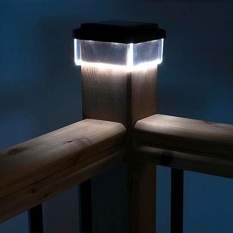 Lampadaire Solaire - LED - 4000K - 5-6 Lumens - Jardin Extérieur - 10x10x6 3 Cm - 1 Pièce (1/4)