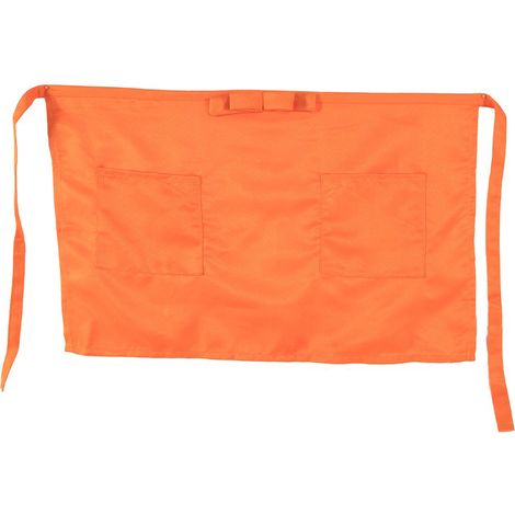 Women/Men Short Half waist Apron For Home Kitchen Cafe Pub Bar Bistro Yellow