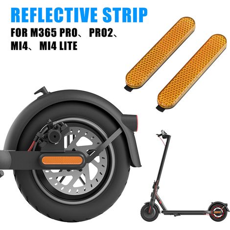 Bande réfléchissante jaune pour accessoires de trottinette électrique compatibles avec Pro 2 et Mi4 Lite.