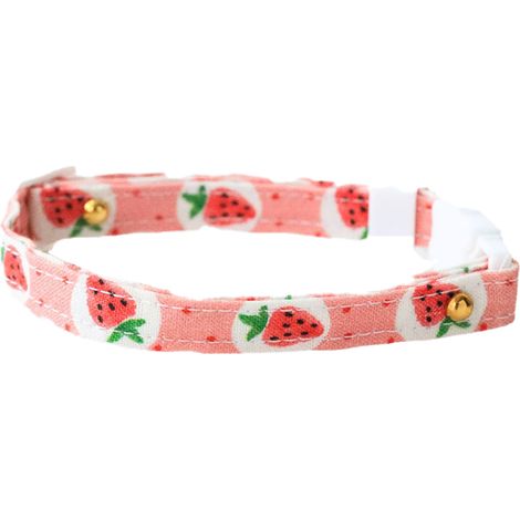 Collier Avec Nœud Papillon - Collier Réglable Pour Chien Et Chat - 100 % Coton - Finition Métallique Renforcée - Taille M (1/5)