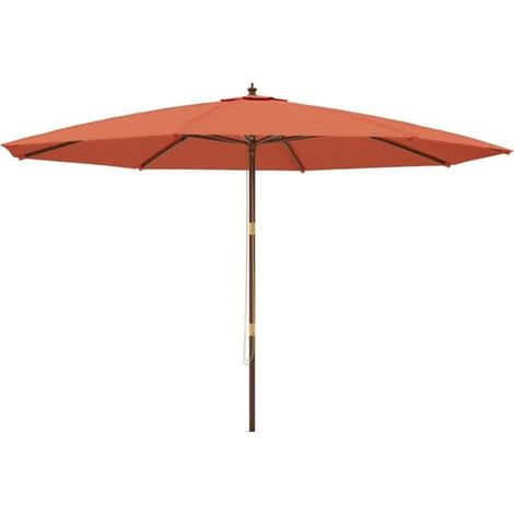 Paravent de jardin, poteau en terre cuite, 400 x 273 cm (1/5)