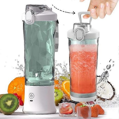Blender portable, blender individuel pour milkshakes et smoothies avec 6 lames, mini blender de 590 ml (20 oz) pour la cuisine, la maison et les voyages. Idéal pour la cuisine, la maison et les voyage (1/5)