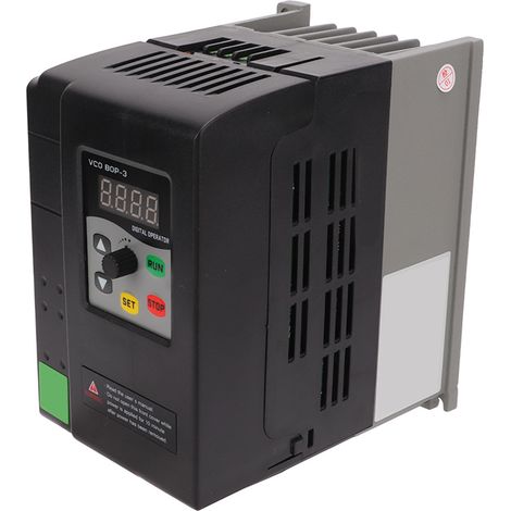 Moteur à fréquence variable, convertisseur d'affichage numérique, 3 phases, entrée 380-440V, sortie 0-440V, 0,75 kw, 2,5 a