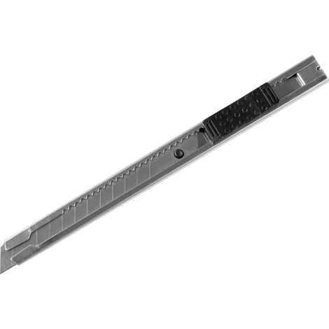 Navaja desmontable EXTOL CRAFT, totalmente metálica, de acero inoxidable, 18 mm, con bloqueo automático. (1/3)