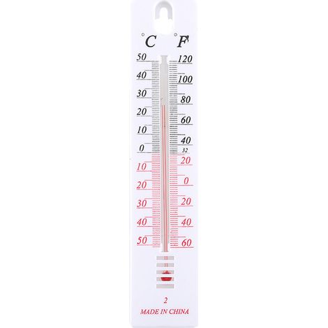 Thermomètre / Thermomètre d'extérieur - Celsius et Fahrenheit Blanc (1/5)