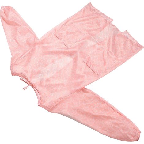 Tablier de Travail Rose à Manches Longues Imperméable, pour Femmes (1/5)